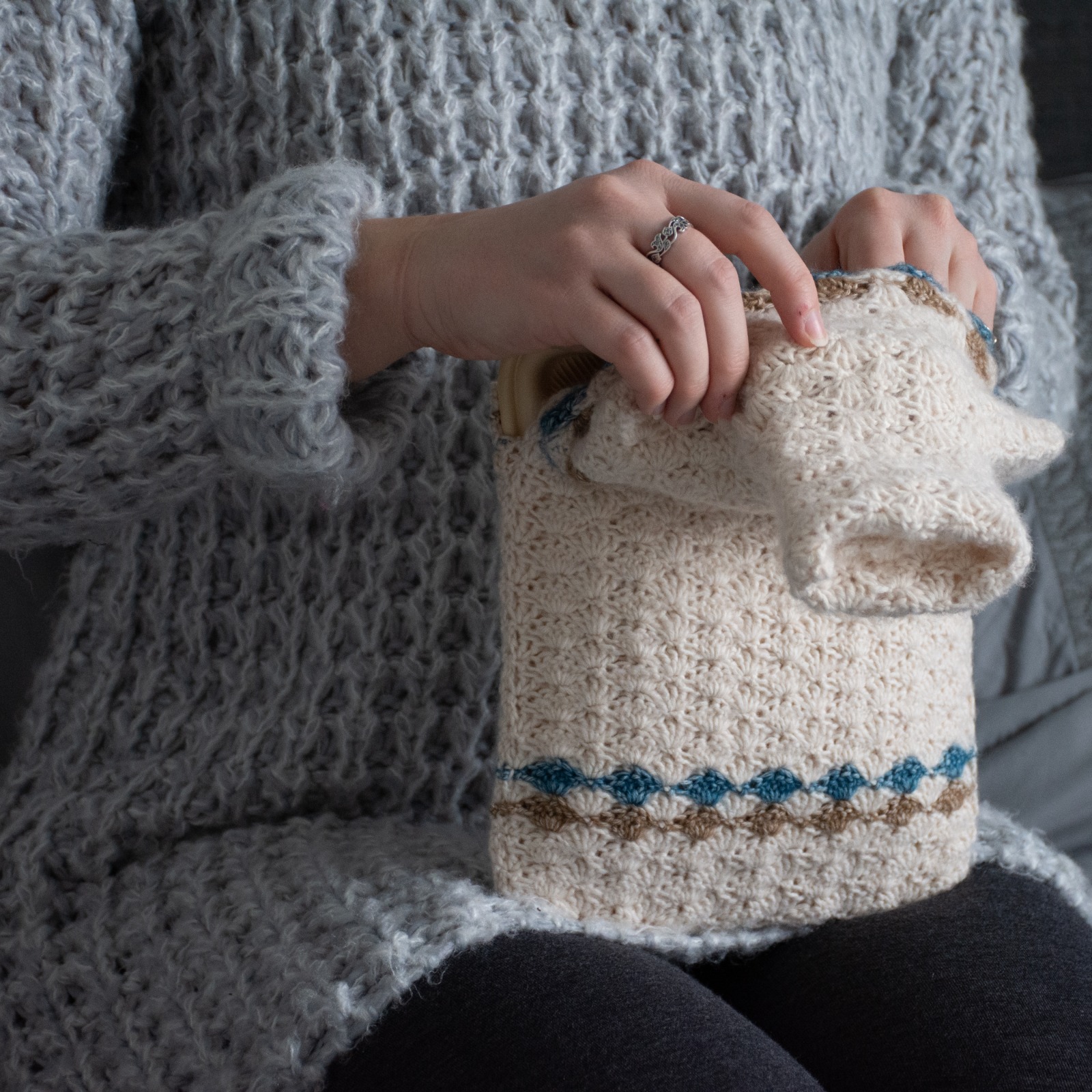 Morwenna Hot Water Bottle Cover Crochet Pattern - Image 4