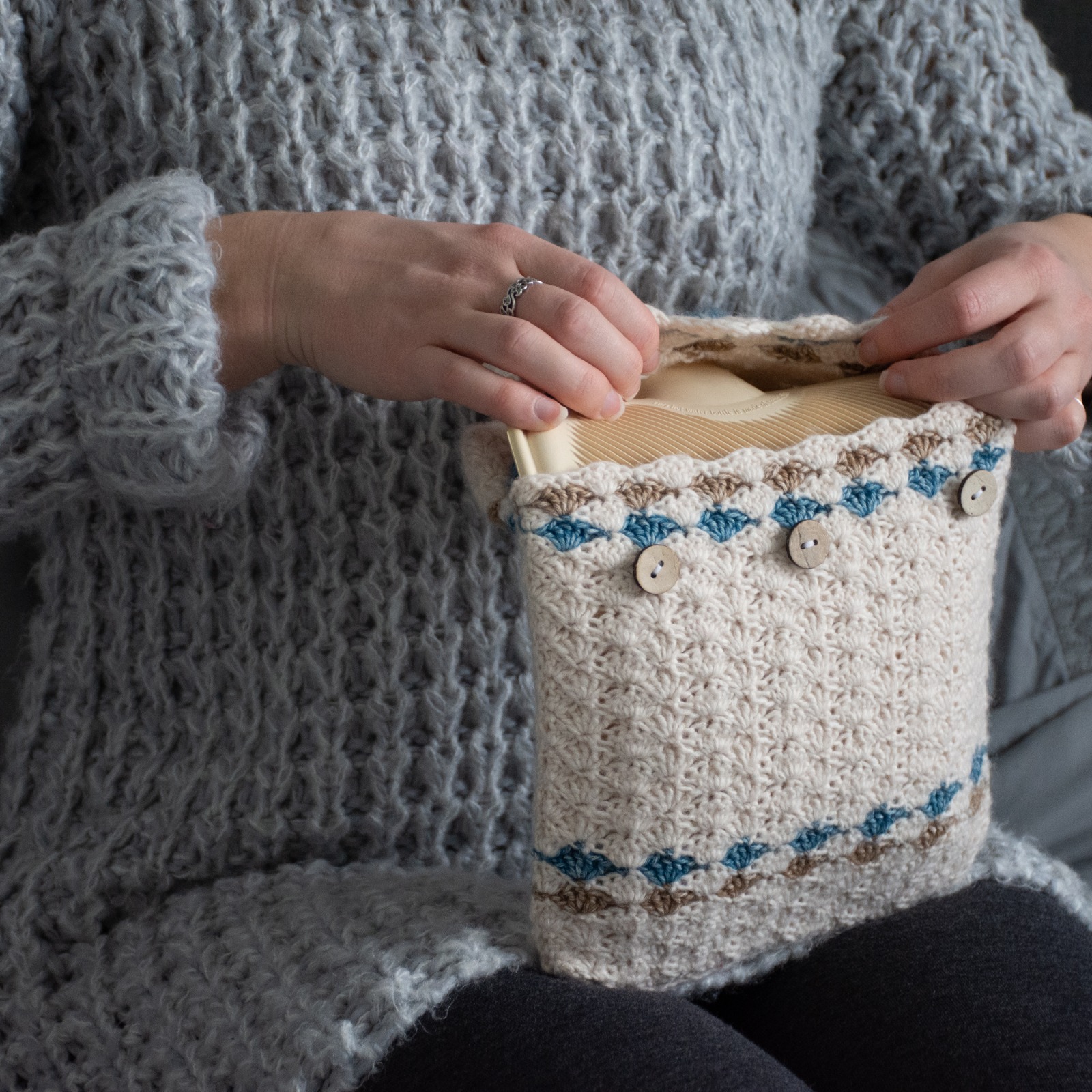 Morwenna Hot Water Bottle Cover Crochet Pattern - Image 5